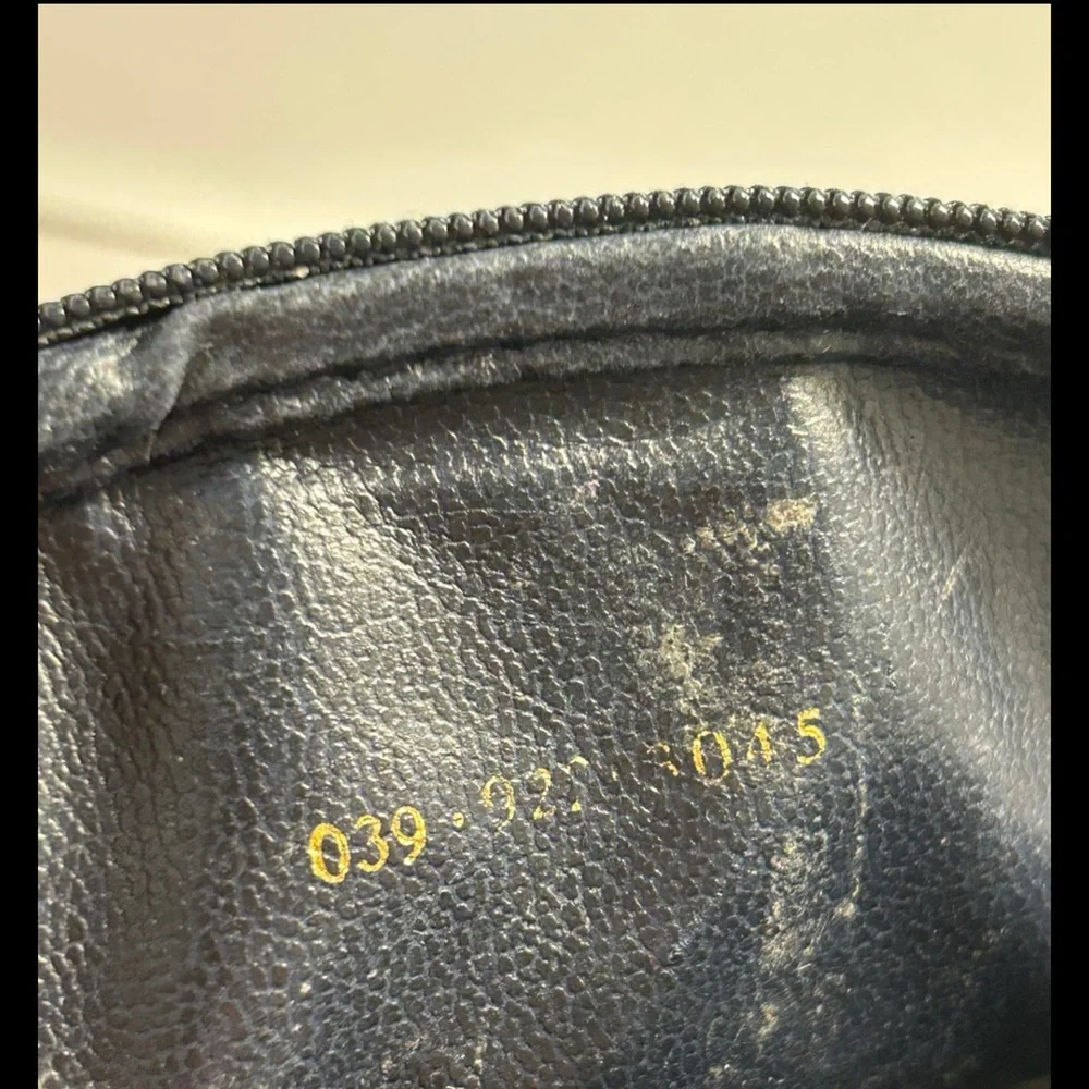 Gucci Monogram Pouch with Red and Blue Accent